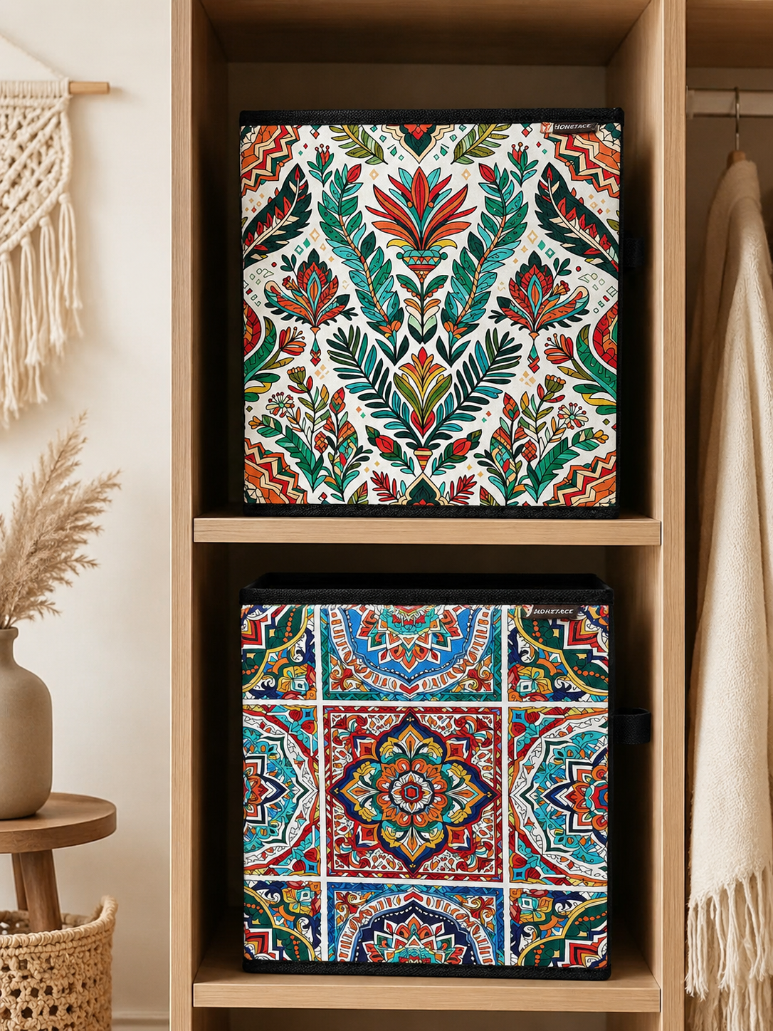 1 (5) 6 Exquisite Patterns Bohemian Storage Box, Refresh Your Dull Home Interior Style - Billede 1
