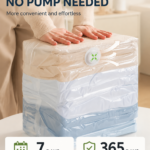 8‑Pack Thick Vacuum Compression Bag, Air‑tight Seal Help You Cut Closet Mess